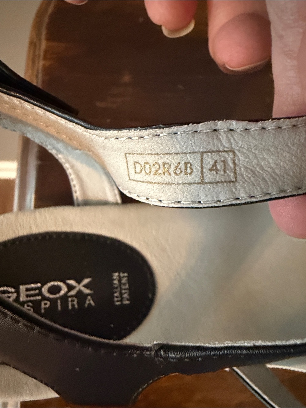 Geox (Italian) Women's Black Adjustable Strap Comfort Sandals. EU 41. US 10/10.5 - Picture 8 of 8